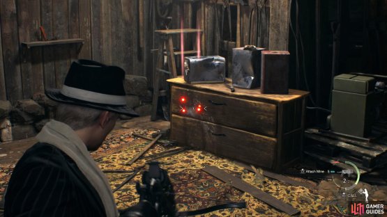 Attach mines from your upgraded Bolt Thrower then interact with the crank.