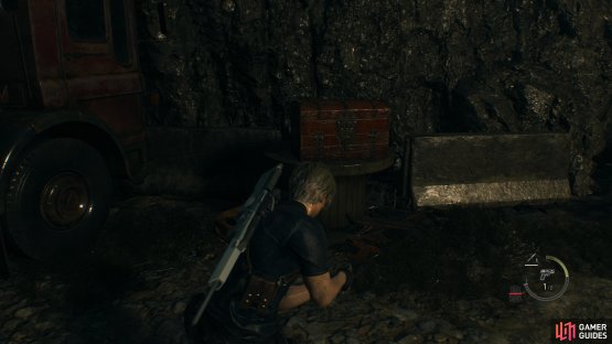 to find the chest sitting against the wall.