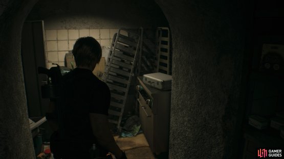 to find the briefcase sitting in the corner.