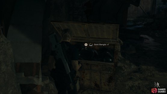 to find the treasure in the bin.