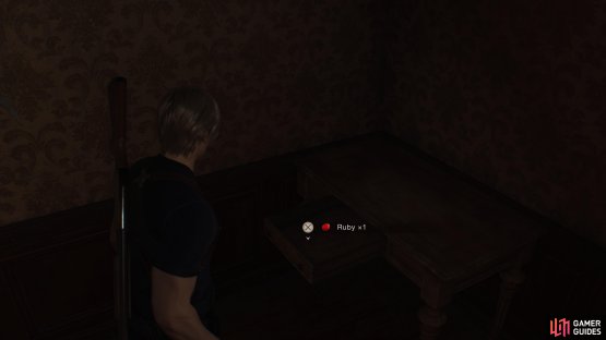 to find the treasure sitting in the drawer in the corner.