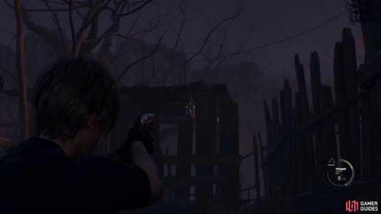 to find the treasure from the back of the building.