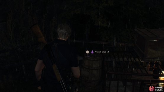 to find the treasure sitting on a barrel.