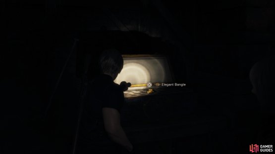 to find the Elegant Bangle inside the building.