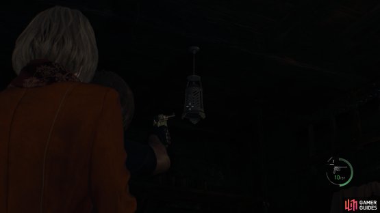 to find the Yellow Diamond hanging from the ceiling.