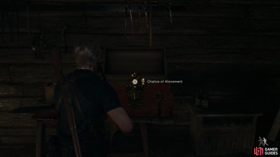 to find the Chalice of Atonement sitting in a red chest.