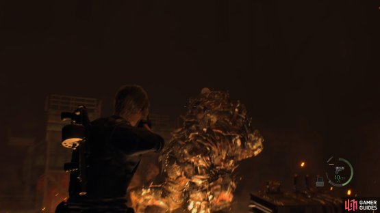 until you get the option to shoot the mine on it&rsquo;s back.