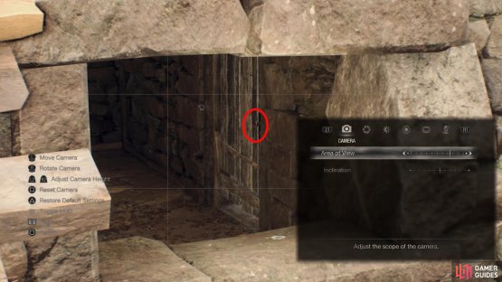 Use photo mode if you have trouble seeing it.