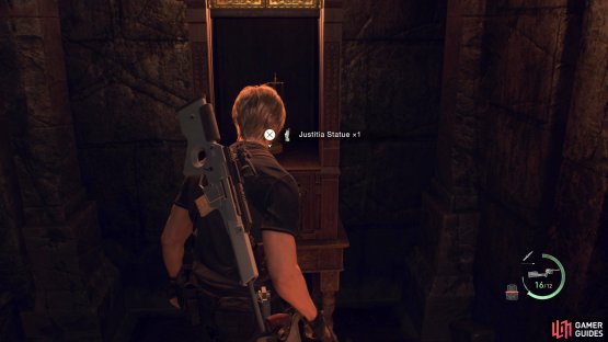 The Justitia Statue can be found within the Square Lock Box in the northeast corner on the bottom floor.