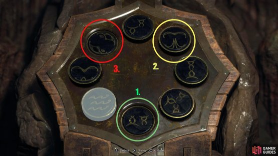 Here is the correct sequence for the Large Cave Shrine Puzzle.