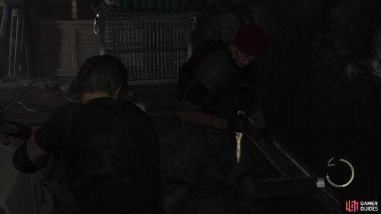 this will give you an opening to slash away at Krauser.