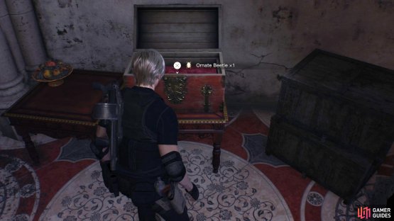 Continue past the ladder to find a treasure chest behind it.