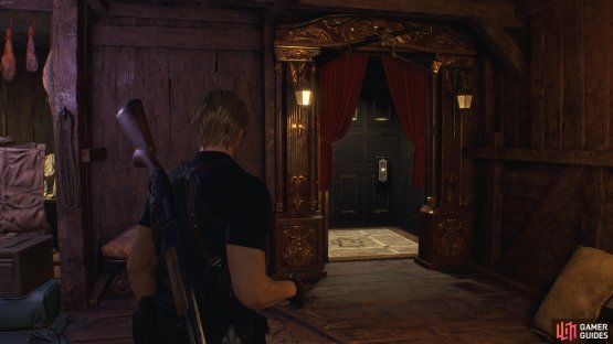 You can access the shooting range by going down the elevator here.