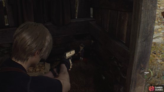 You&rsquo;ll see the Clockwork Castellan in the corner of the shed here, hidden in plain sight in the dark.