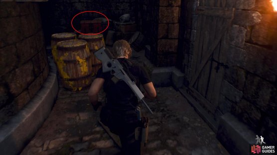 After lowering the counterweight for the cannon. Exit the room, climb the ladder, and follow the path.