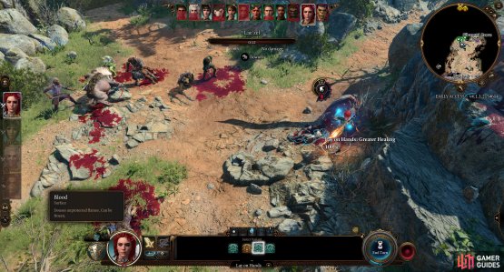 Healing a Downed character for any amount will restore them to fighting form.