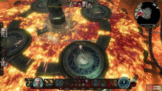 Once the room is filled with lava, bait the boss over to the hammer and anvil, and have your lever character deal lots of damage.