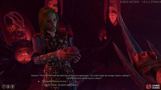 After you free the Intellect Devourer you can attempt to hobble it to ensure its loyalty,