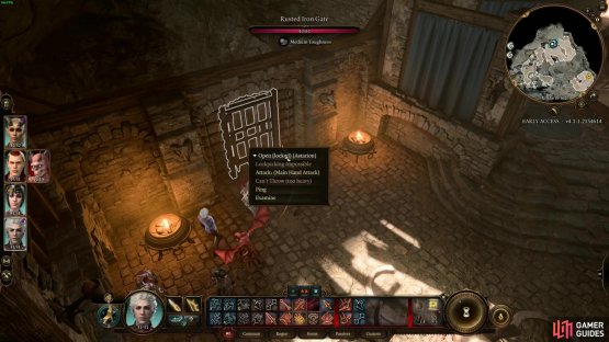 You need to find the Rusted Iron Gate Key if you want to open this and get access to the final room in the Search The Cellar questline,