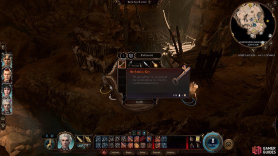 You need to get the key from the guard on the lower levels of the Hideout if you want the Hideout Underdark Elevator Entrance.