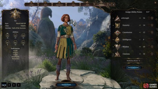A Half-Elf (Wood) makes for a fine Paladin due to their natural ability score bonuses.