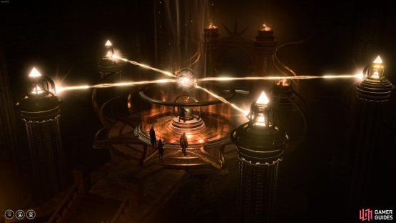 You need to destroy all four of these crystals if you want to escape with both the mace and the Creche Y&rsquo;llek intact.