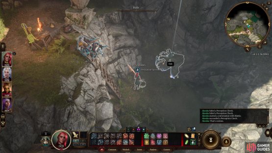 Down a ladder to the north you&rsquo;ll find a hole - an entrance the Tieflings are using to reach their hideout.