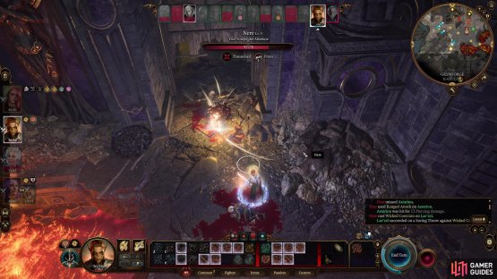 Nere is dangerous, but not so much that you need to headhunt him - a Fighter with trip attack can easily lock down Nere.