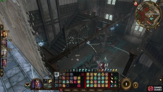 You can jump through the stairs and avoid one of the most punishing Cursed Skulls like those.