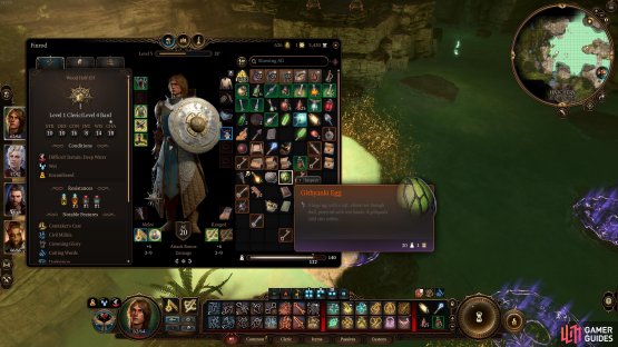 The Githyanki egg weighs a fair bit, so it&rsquo;s best to send it to your camp chest once acquired.