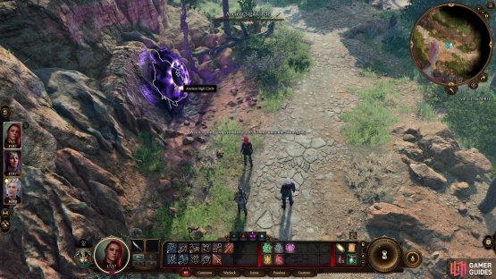 As you explore between the Nautiloid crash site and the druid grove you&rsquo;ll find a magical anomaly at a Waypoint.