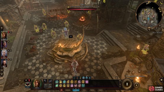 You can speak with Volo in the courtyard as you pass through.