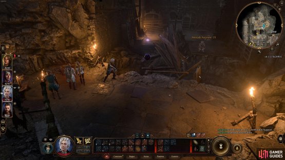 If you time it correctly, Minthara will fall into the chasm below.