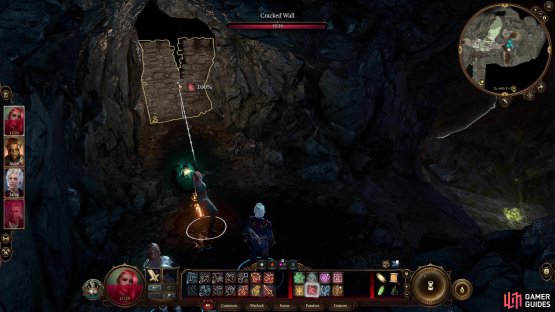 You can reach a workshop by blasting through a cracked wall, where much of the quest &ldquo;Finish the Masterwork&rdquo; takes place.