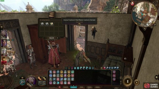 You need to open the closet in the tiny house beside the beach near Philgrave&rsquo;s to discover the location of Mystic Carrion&rsquo;s servant.