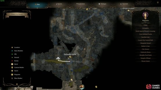 Fast travel to the Undercity Waypoint, or travel north from the Sarin Skeleton until your reach the Undercity.