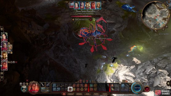 In the cave system underneath Blighted Village is the Phase Spider Matriarch Boss. Underneath her is a large hole you can drop a hole to reach the Underdark providing you have something to soften the fall.