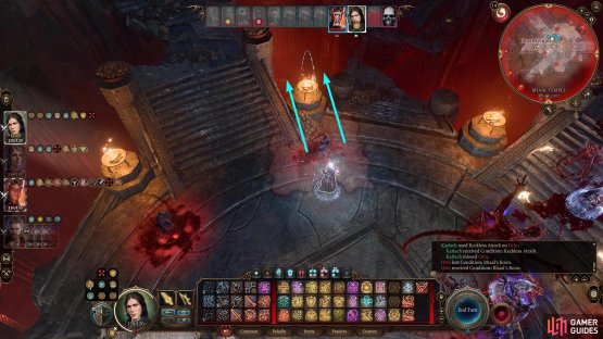 Spells like Thunderwave to knock the enemy off the platform.