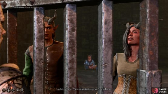Find the Tiefling prisoners in cell four