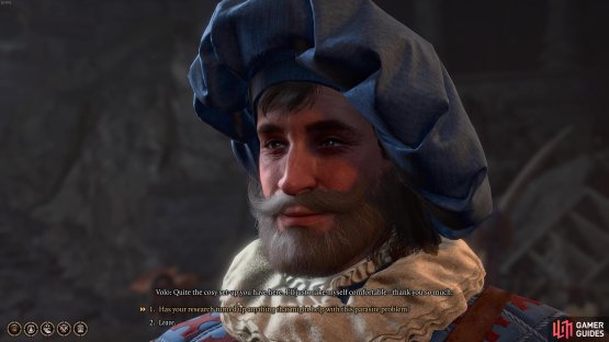 First speak with Volo and learn if he&rsquo;s made any discoveries