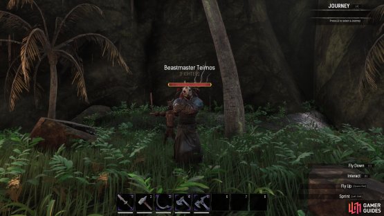 The Beastmaster Teimos thrall is a guaranteed spawn.