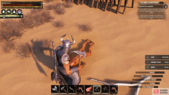 Be sure to use a pick-axe or hatchet when harvesting to acquire the bone.