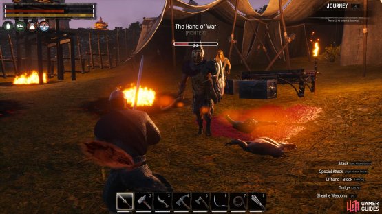 You need to defeat the commander in the purge camp and loot the corpse for keys to the chests.