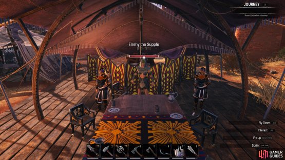 Enehy the Supple can be found at the central table in Netikerty&rsquo;s Throne.