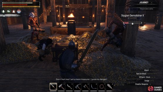 The purge forces will do anything they can to reach your treasure hoard and take your wealth back to their camp.