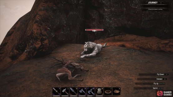 The White Tiger in the gorge northwest of King&rsquo;s Niche.