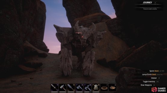 The Rockslide world boss located at Fingerfang Rock.