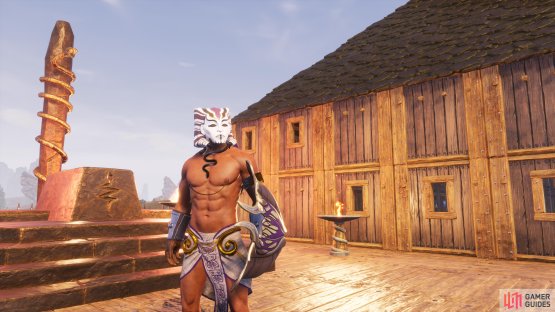 A full set of the armor for the Set religion.