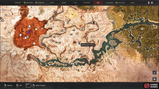 The location of Spinebreaker&rsquo;s Flank.