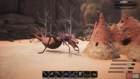 The Sand Reaper Hive Queen dwells among lesser members of its kin.
